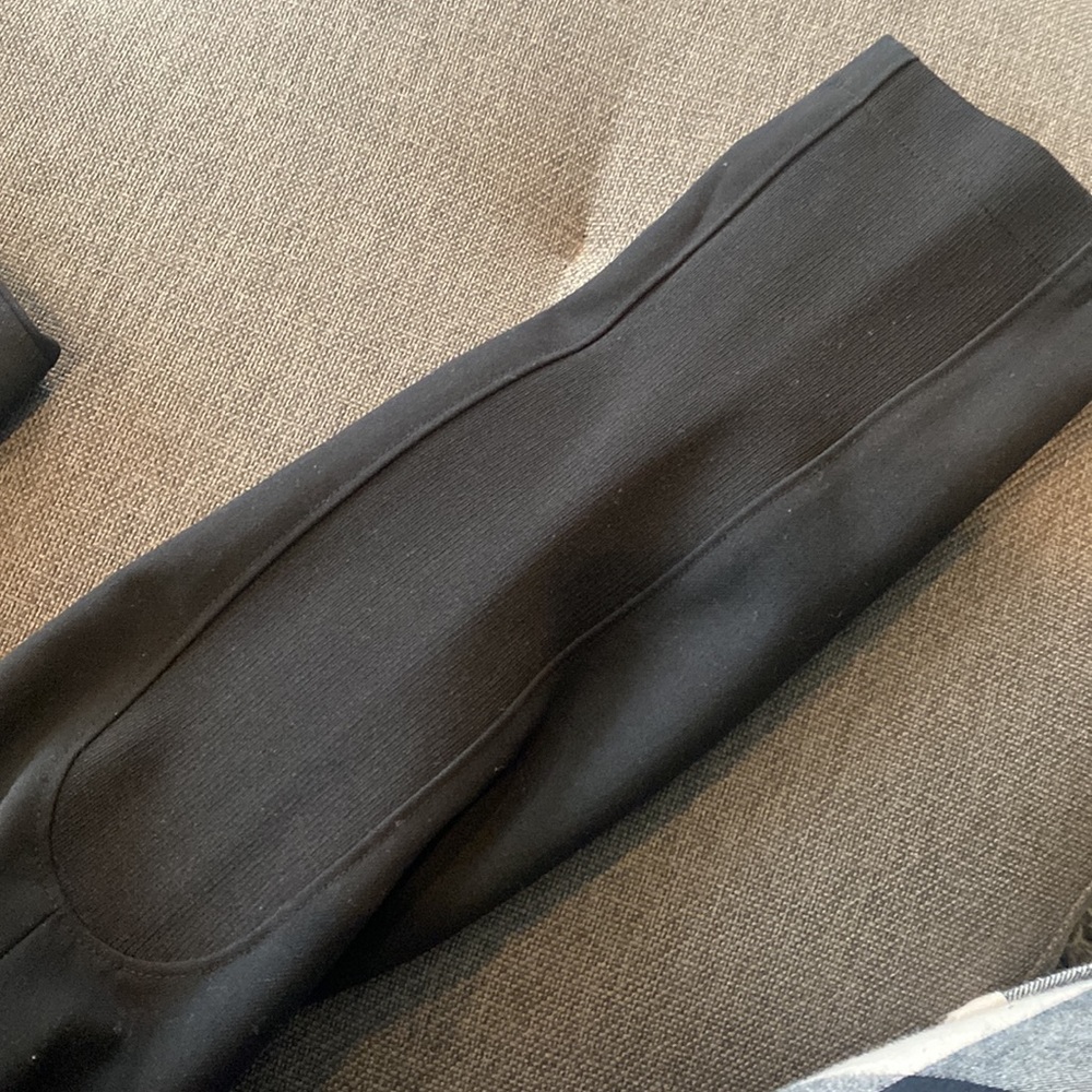 Tibi Black Riding Style Pants Ribbed Stretchy Panel Size 4 - Picture 11 of 14